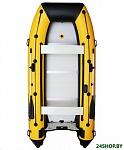 Картинка Лодка Polar Bird Eagle PB-380Е ПБ6 стеклокомпозит (черный/желтый)