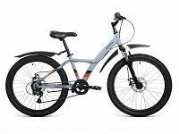 Картинка Велосипед Forward Dakota 24 2.0 D 2022 / RBK22FW24594 (серый/оранжевый)