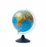 Интерактивный глобус Земли физико-политический с подсветкой от батареек