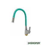 Картинка Смеситель Ledeme L4132-11 (хром/бирюзовый)