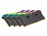 Картинка Оперативная память Corsair Vengeance RGB PRO SL 4x8GB DDR4 PC4-25600 CMH32GX4M4E3200C16