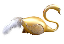 Картинка Игрушка елочная Greenterra Лебедь (2 шт)