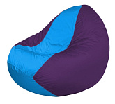 Картинка Бескаркасное кресло Flagman Classic К2.1-231 (голубой/фиолетовый)