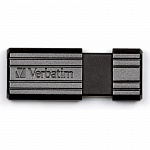 Картинка USB Flash Verbatim PinStripe черный 64 GB (49065)