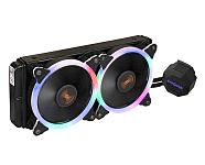 Картинка Кулер для процессора ExeGate BlackWater-240.PWM.RGB EX286160RUS