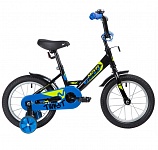 Картинка Детский велосипед Novatrack Twist New 14 (черный/синий, 2020)