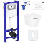 Картинка Унитаз Lavinia Boho Relfix Biore Rimless 7 в 1 87040101 (белый пластик)