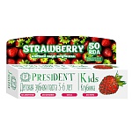 PRESIDENT Kids 3-6 Зубная паста со вкусом клубники без фтора, 50 мл