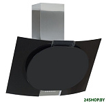 Картинка Кухонная вытяжка Elikor Графит 80Н-700-Э4Д (нержавеющая сталь/черное стекло)