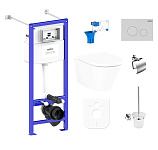 Картинка Унитаз Lavinia Boho Relfix Biore Rimless 9 в 1 97020163 (матовый пластик)