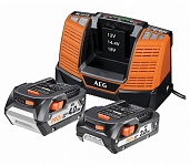 Картинка Аккумулятор с зарядным устройством AEG Powertools SET LL1850BL 4932464019 (18В/5 Ah + 12-18