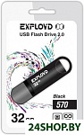 Картинка USB флэш-накопитель EXPLOYD 32GB-570 (черный)
