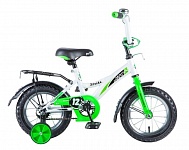 Картинка Детский велосипед NOVATRACK 123STRIKE.WTG20 (белый-зелёный)
