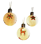 Картинка Набор елочных шаров LuazON Клетчатые узоры 5864394