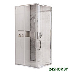 Картинка Душевой уголок Ravak Blix Slim BLSRV2-90 (полированный алюминий/хром)