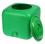 Картинка Бак для душа Садко 100л (ЭВН, пластиковый шаровой кран) (зеленый)