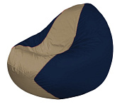 Картинка Бескаркасное кресло Flagman Classic К2.1-227 (темно-бежевый/темно-синий)