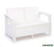 Картинка Диван Альтернатива Ротанг Плюс М8351 (белый)