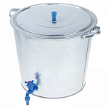 Картинка Оцинкованный бак с хромированным краном РОССИЯ 32л