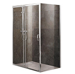 Картинка Душевой уголок BelBagno UNIQUE-AH-1-120/135-90-C-Cr (прозрачное стекло)