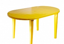 Картинка Стол овальный Стандарт Пластик Групп 130-0021 (желтый)