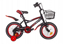 Картинка Детский велосипед Mobile Kid Slender 14 (черный/красный)