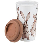 Картинка Многоразовый стакан Lefard Счастье есть 85-1797 450 мл (белый/цветной принт)