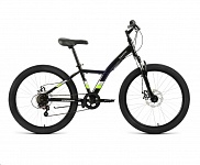Картинка Велосипед Forward Dakota 24 2.0 D 2022 / RBK22FW24593 (черный/зеленый)