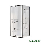 Картинка Душевая стенка Ravak Pivot PPS 80 (черный/прозрачное)