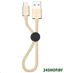 Картинка Кабель Hoco X35 MicroUSB (золотой)