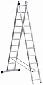 Лестница двухсекционная АЛЮМЕТ 5211 (11 ступеней)