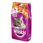 Картинка Сухой корм для кошек Whiskas Аппетитное ассорти с говядиной, ягненком и кроликом (1,9 кг)