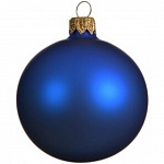 Картинка Елочный матовый шар Greenterra (60 мм, синий)