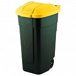 Картинка Контейнер для мусора Curver 12900-224-60 (110л, черный/желтый) (214128)