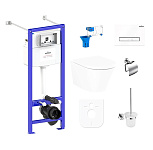 Картинка Унитаз Lavinia Boho Relfix Biore Rimless 9 в 1 97020165 (белое стекло)