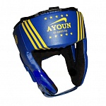 Картинка Шлем боксерский боевой Ayoun Profi 845 L (синий)
