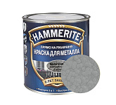 Картинка Краска Hammerite по металлу молотковая 0.75 л (серебристо-серый)