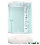Картинка Душевая кабина Domani-Spa Delight 128 High 120x80 R с гидромассажем (белый/матовый)