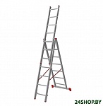 Картинка Лестница-стремянка Новая высота алюминиевая трёхсекционная 3x7 (1230307)