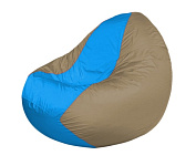 Картинка Бескаркасное кресло Flagman Classic К2.1-213 (голубой/темно-бежевый)