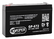 Картинка Аккумулятор для ИБП Kiper GP-672 F1 (6В/7.2 А·ч)