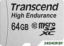 Картинка Карта памяти Transcend microSDXC HE (Class 10) UHS-I 64GB + адаптер [TS64GUSDXC10V]