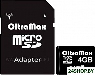 Картинка Карта памяти Oltramax MicroSDHC 4GB Class10 ( с адаптером)