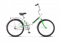 Картинка Велосипед Pioneer Oscar 24 (14, белый/зеленый/черный)