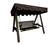 Картинка Садовые качели Сокол бай Мюнхен-1 плюс старая древесина (серый/шоколад/коричневый)