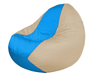 Картинка Бескаркасное кресло Flagman Classic К2.1-190 (голубой/светло-бежевый)