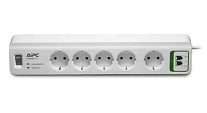 Картинка Сетевой фильтр APC Essential SurgeArrest 5 розеток, белый (PM5T-RS)