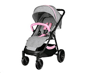 Картинка Детская прогулочная коляска Lionelo Natt (серый/розовый)
