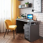 Картинка Письменный стол Domus СП005 (серый) (dms-sp005-162PE)