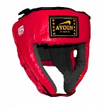 Картинка Шлем боксёрский боевой Ayoun Profi 845 S (красный)